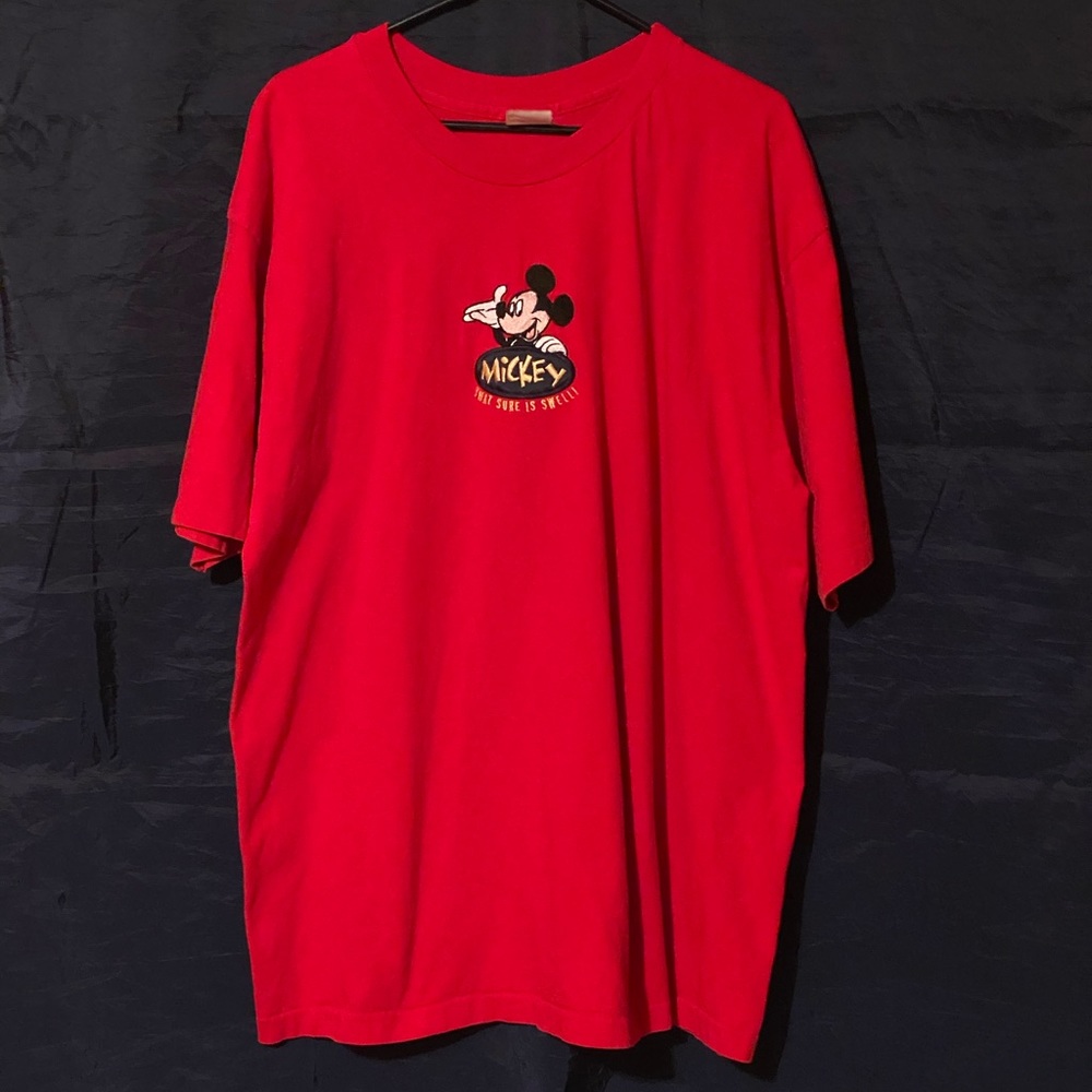 Vintage Mickey Mouse embroidered T-shirt